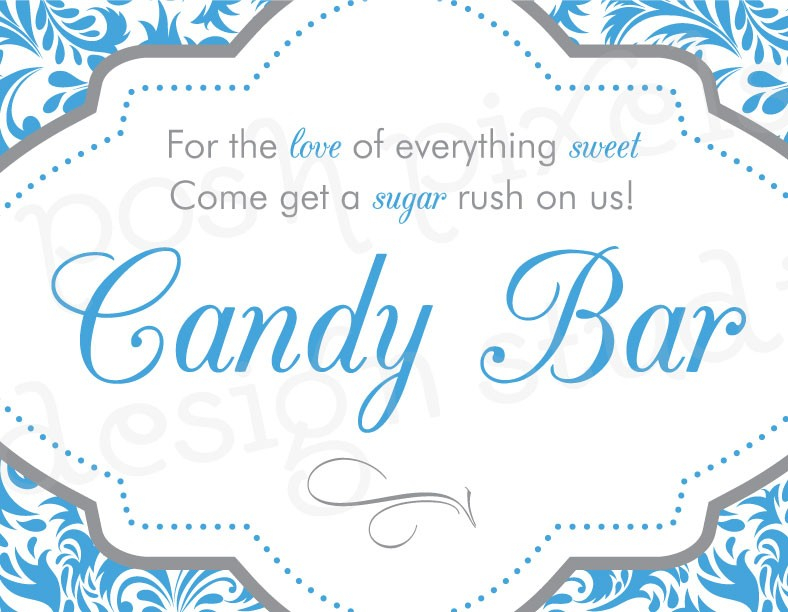Free Printable Candy Buffet Signs