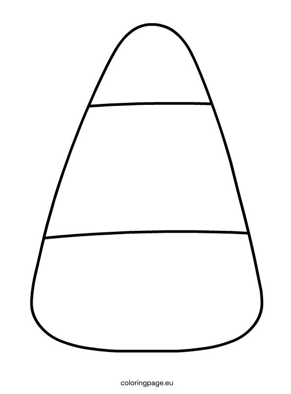 Free Printable Candy Corn Coloring Page