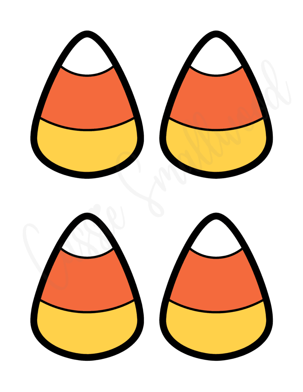 Free Printable Candy Corn Template