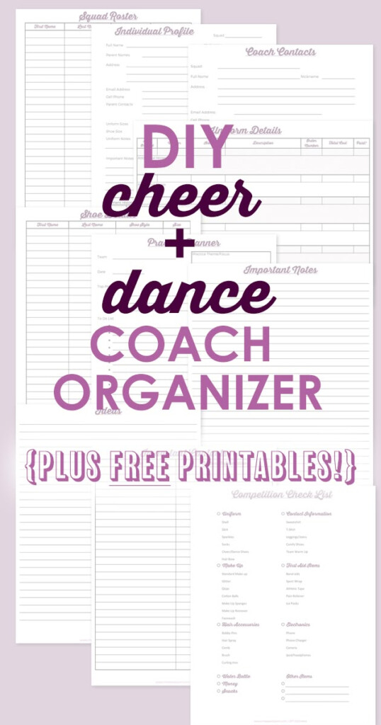 Free Printable Cheer Coach Binder Printables