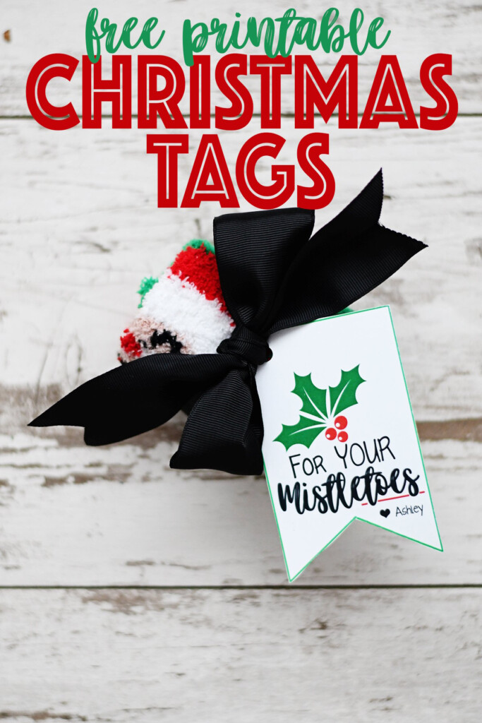 Free Printable Christmas Gift Tags For Your Mistletoes Pink 