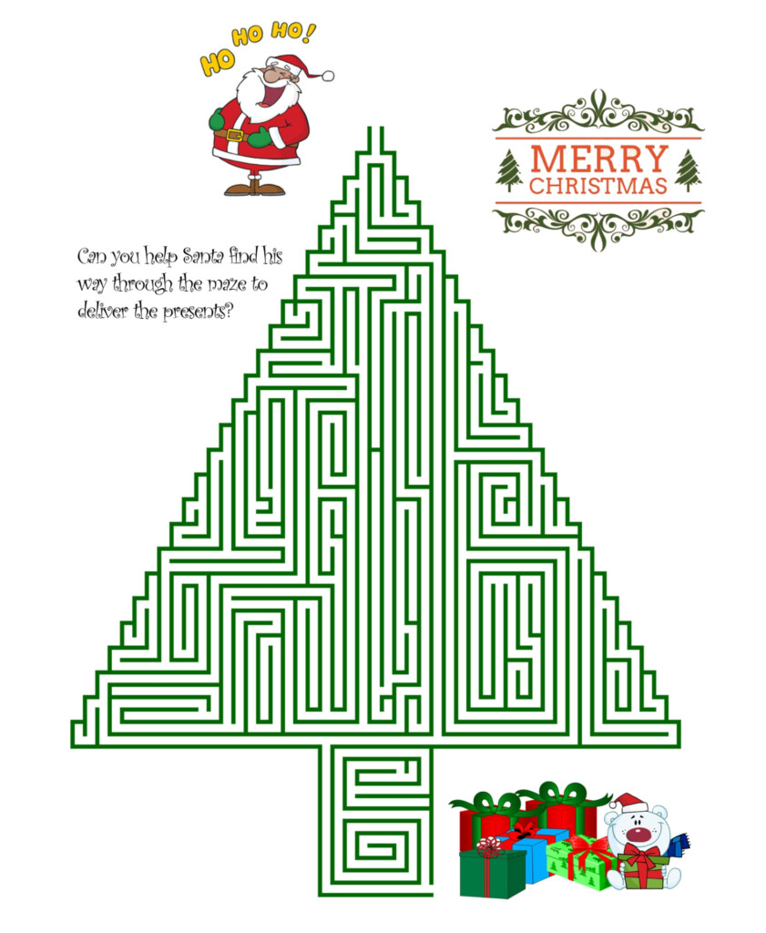 Free Printable Christmas Maze