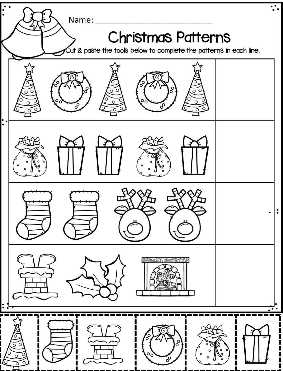 FREE Printable Christmas Worksheets For Preschool
