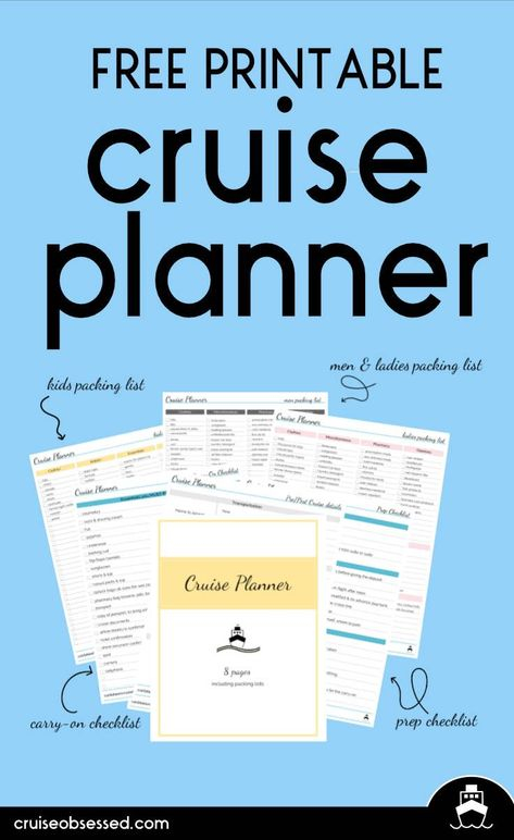 Free Printable Cruise Planner Cruise Planners Cruise Planning Cruise