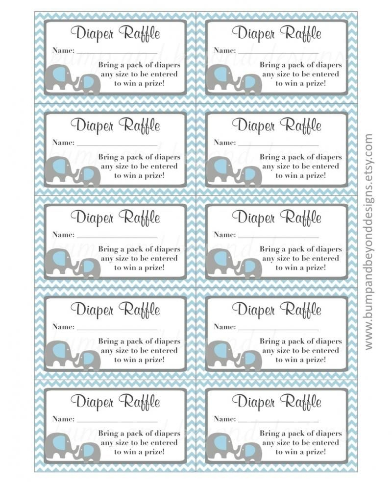 Free Printable Diaper Raffle Tickets Black And White Free Printable