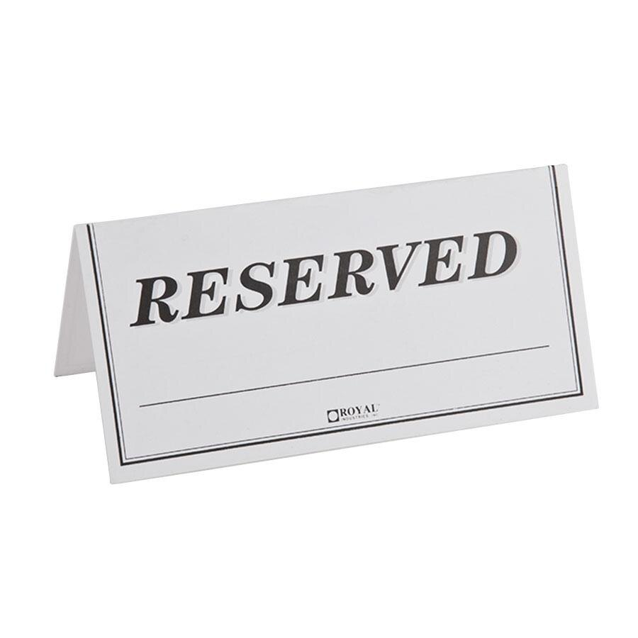 Free Printable Double Sided Reserved Sign Template Printable Templates