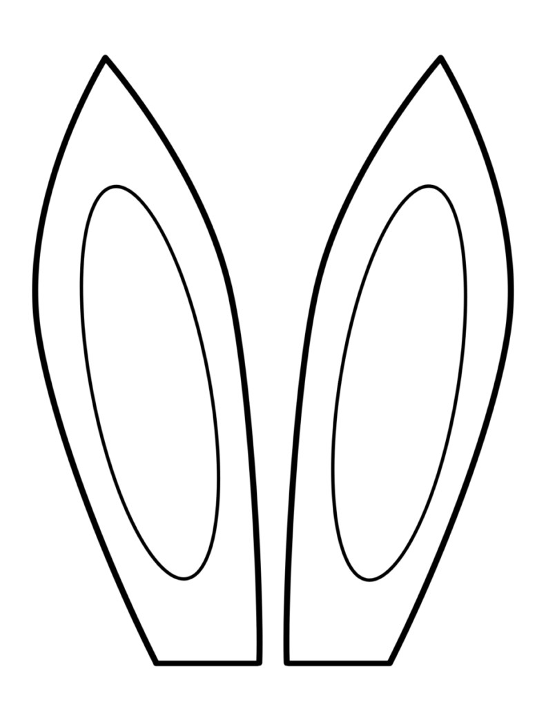 Free Printable Easter Bunny Ears Template For Kids Crafts