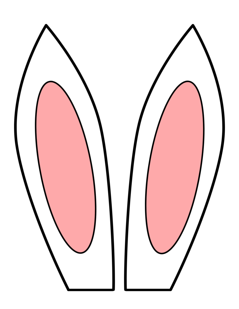 Free Printable Easter Bunny Ears Template For Kids Crafts