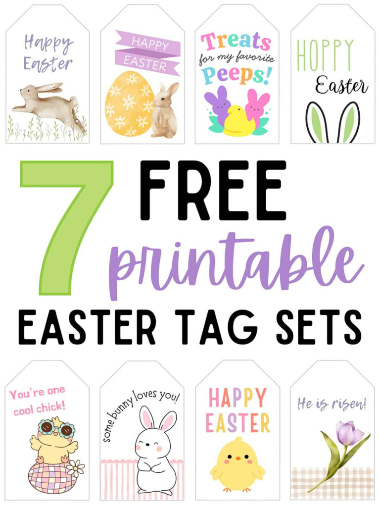 Free Printable Easter Gift Tags 7 Cute Designs Aubree Originals