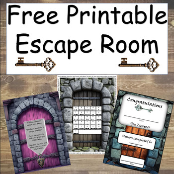 Free Printable Escape Room For Kids By Hands On Teaching Ideas TPT