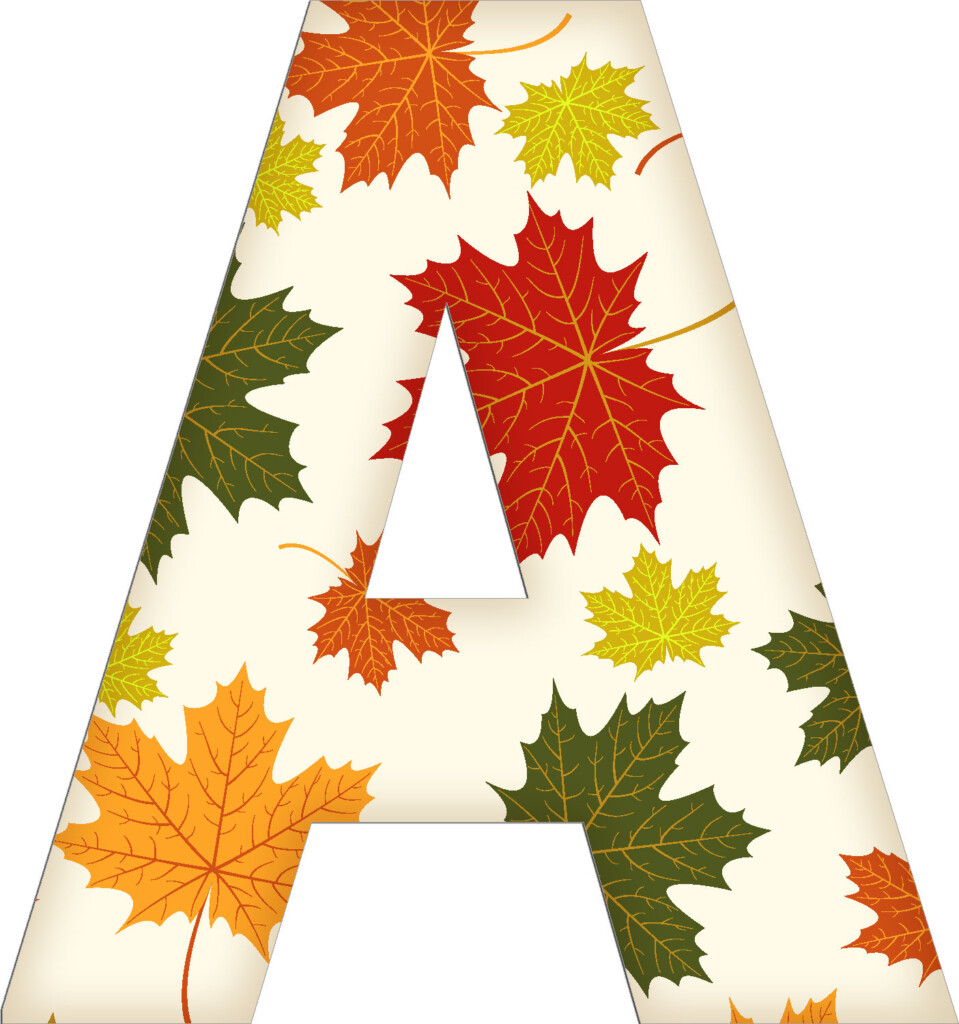 Free Printable Fall Alphabet Letters Printable Templates Protal