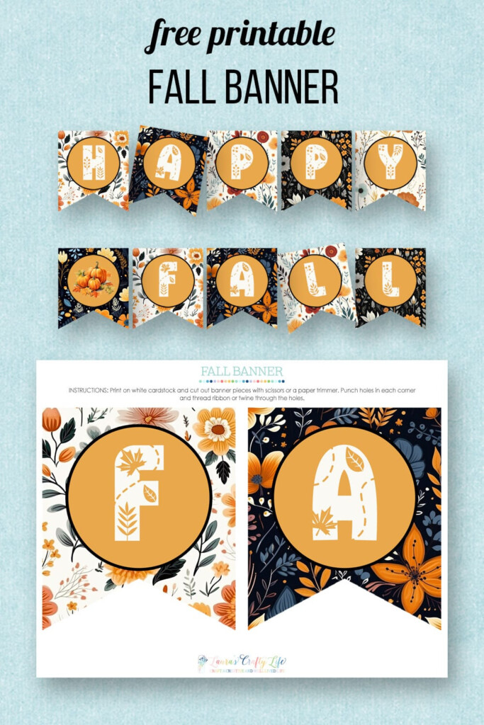 Free Printable Fall Banner