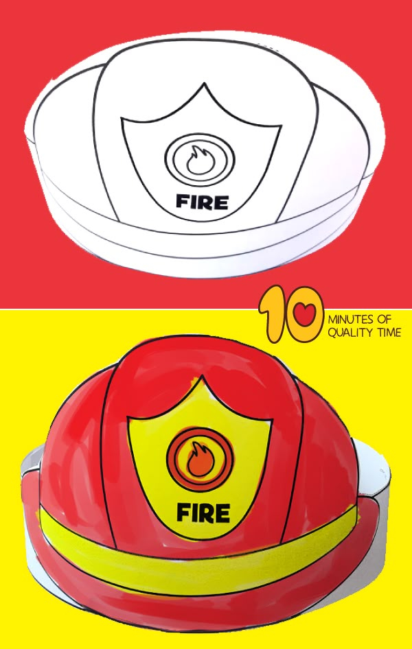 Free Printable Fireman Hat Template Printable World Holiday