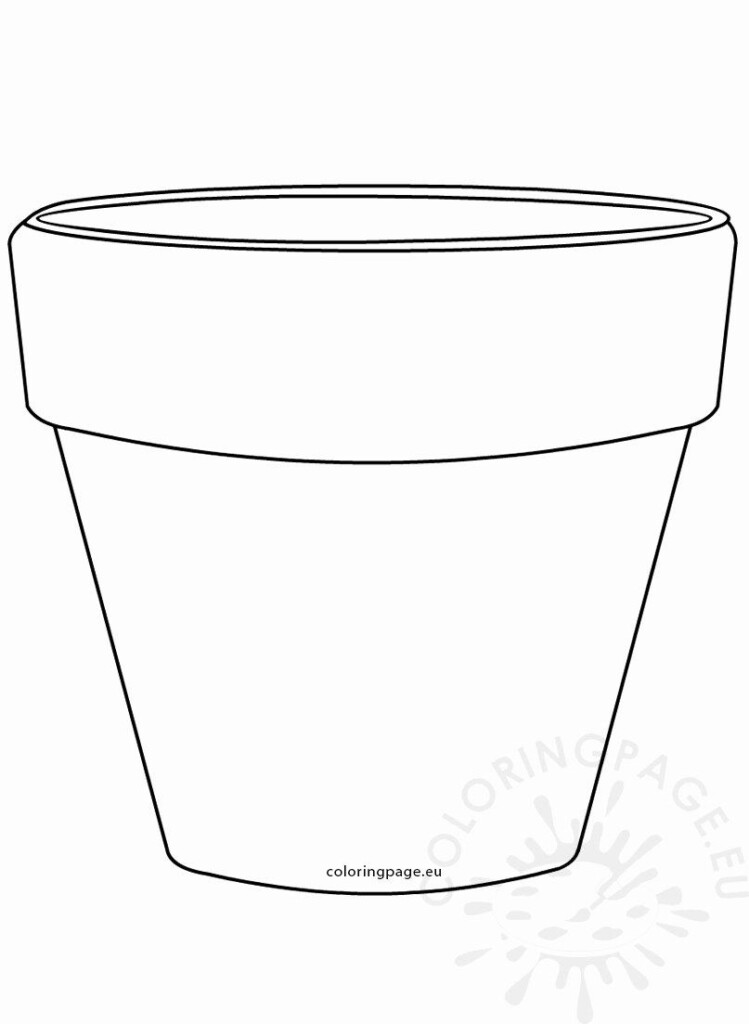 Free Printable Flower Pot Template Printable Calendars AT A GLANCE