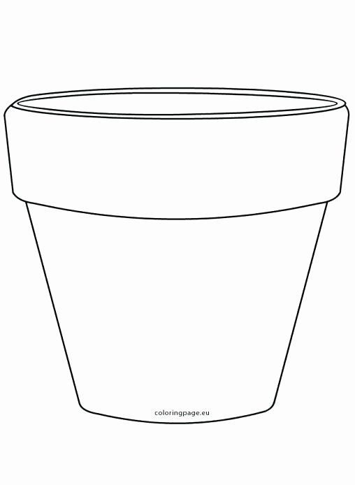 Free Printable Flower Pot Template Printable Word Searches