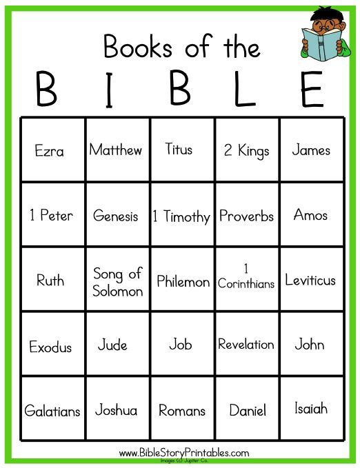 Free Printable Games For Learning The Books Of The Bible You Can Use 