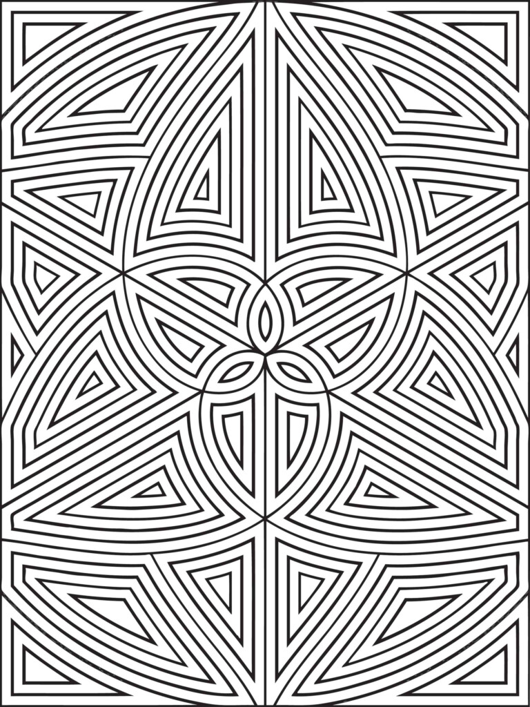 Free Printable Geometric Coloring Pages For Kids