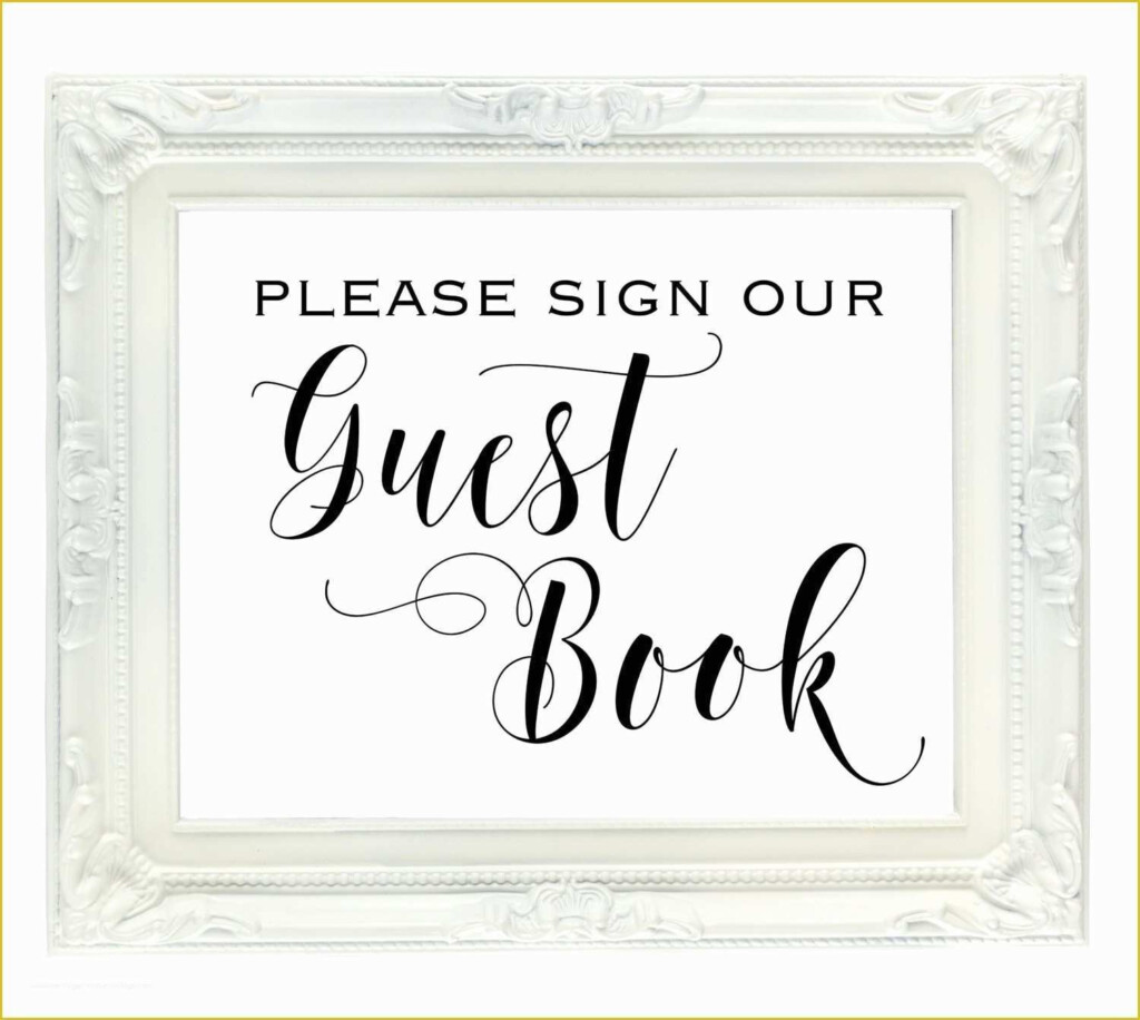 Free Printable Guest Book Sign Template