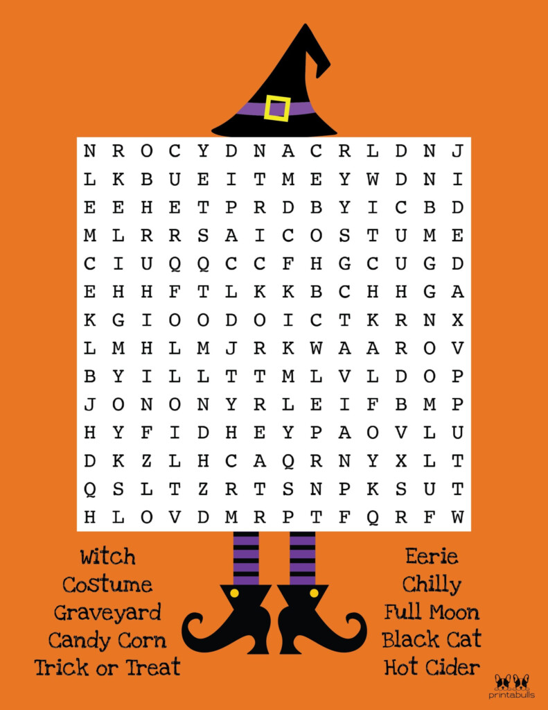 Free Printable Halloween Word Searches Word Search Maker