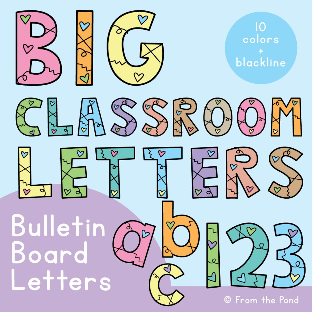 Free Printable Large Bulletin Board Letters Printable Online