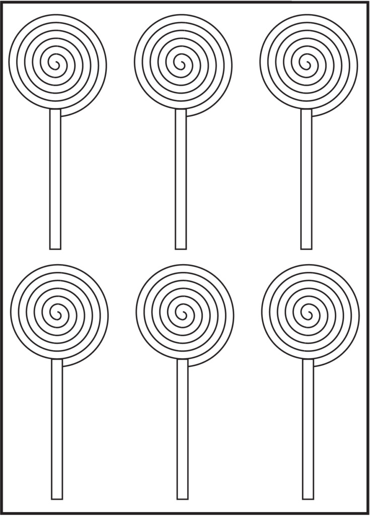 Free Printable Lollipop Template
