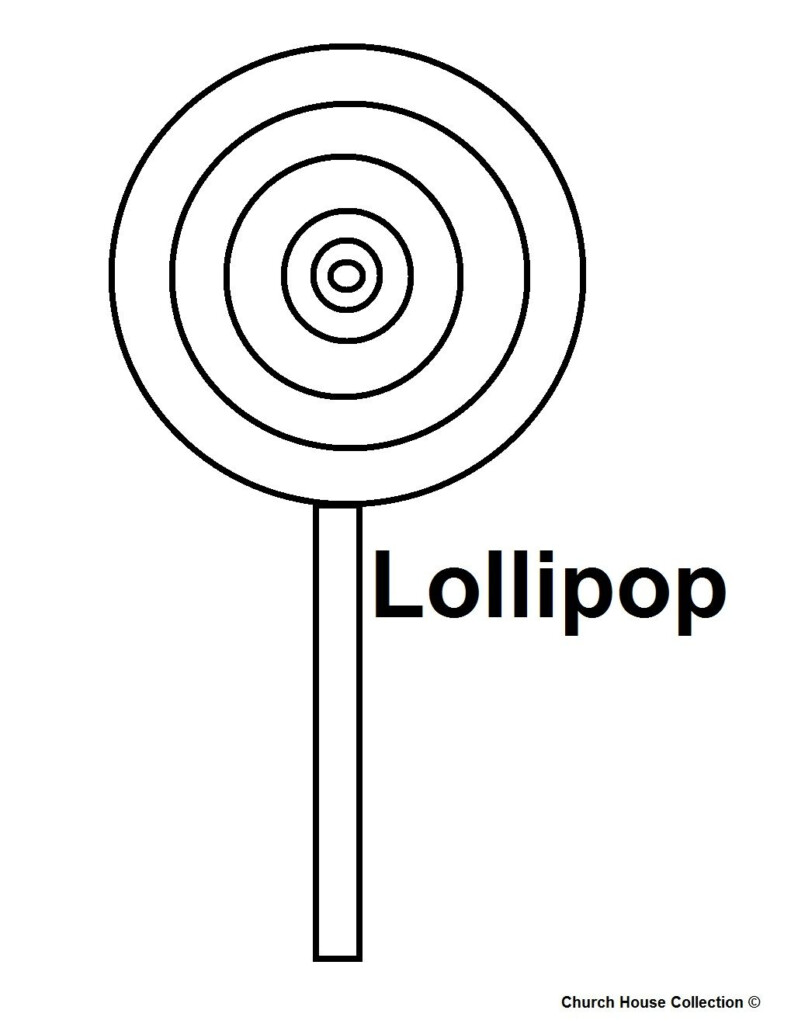 Free Printable Lollipop Template A Simple Outline Of A Lollipop So 