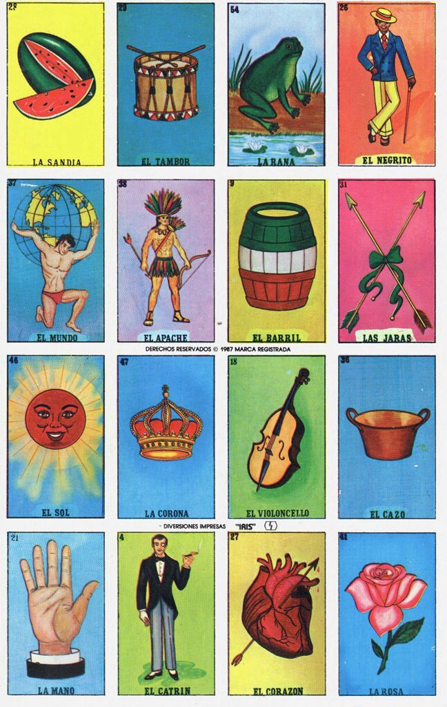 Free Printable Loteria Cards
