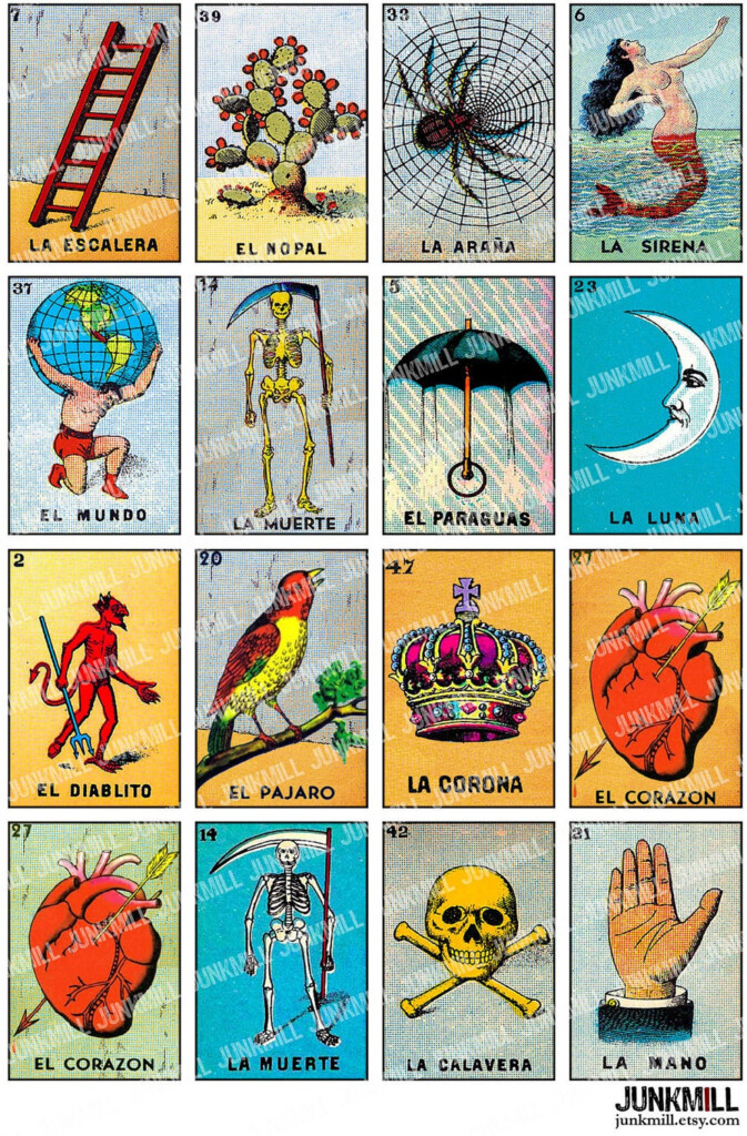 Free Printable Loteria Mexicana Cartas