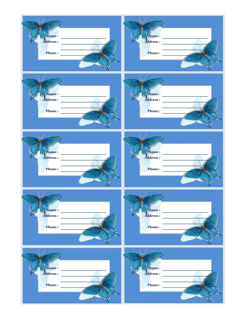 Free Printable Luggage Tag Templates PDF Word 