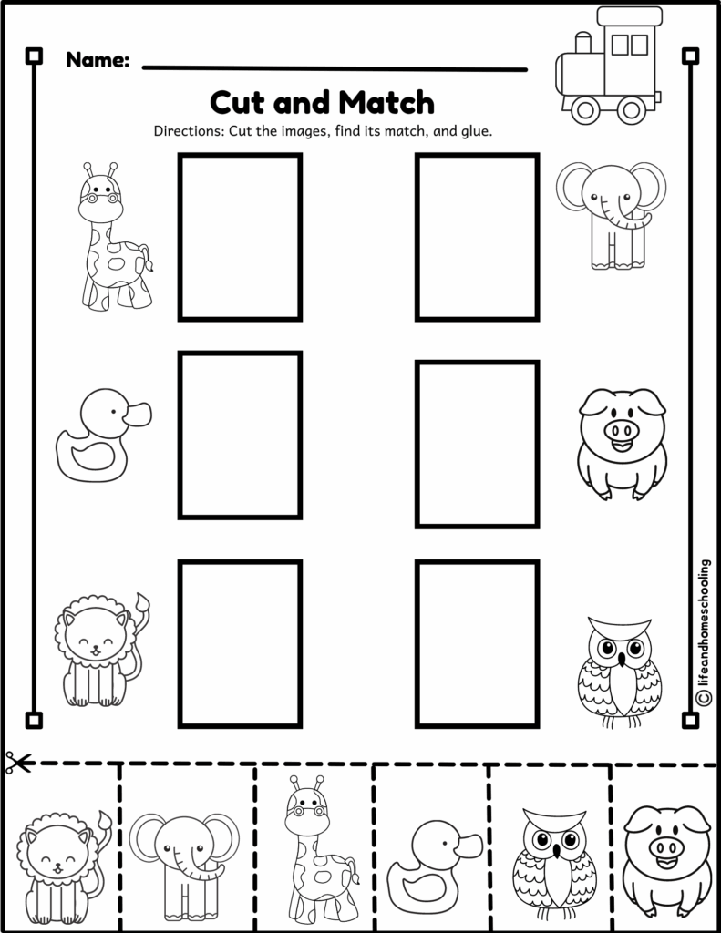 Free Printable Matching Worksheets Math Worksheets Preschool Math 