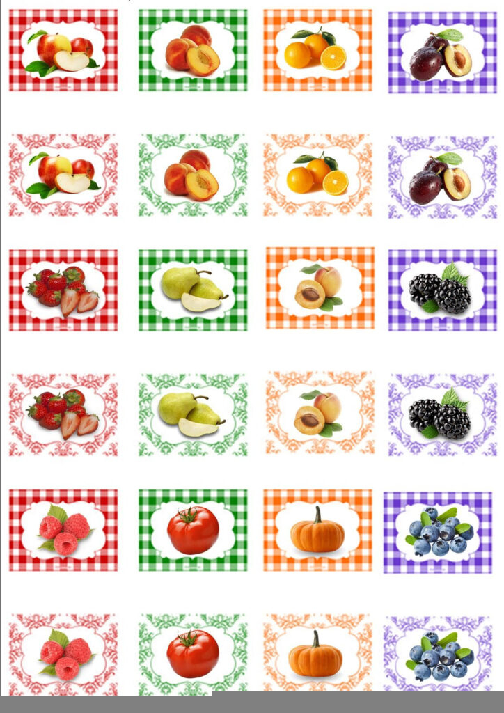 Free Printable Miniature Food Labels NewFreePrintable