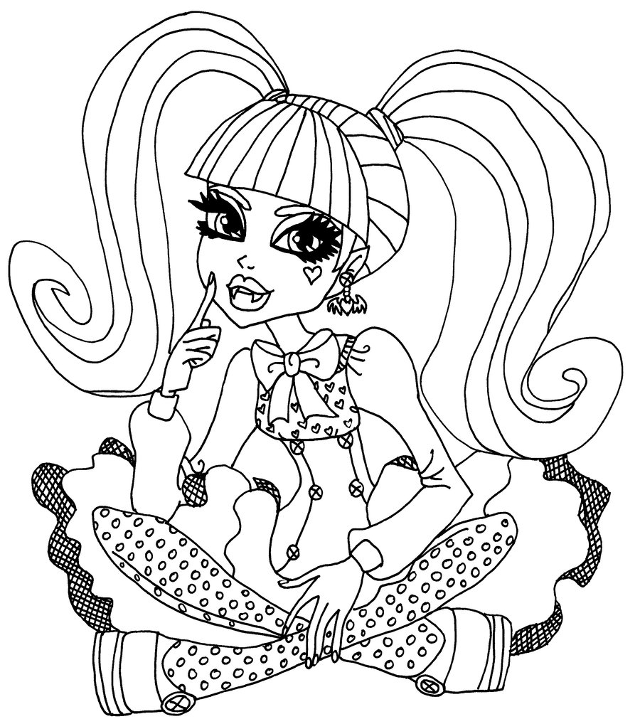 Free Printable Monster High Coloring Pages For Kids