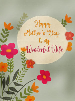 Free Printable Mother 39 s Day Wife Cards Create And Print Free Printable 