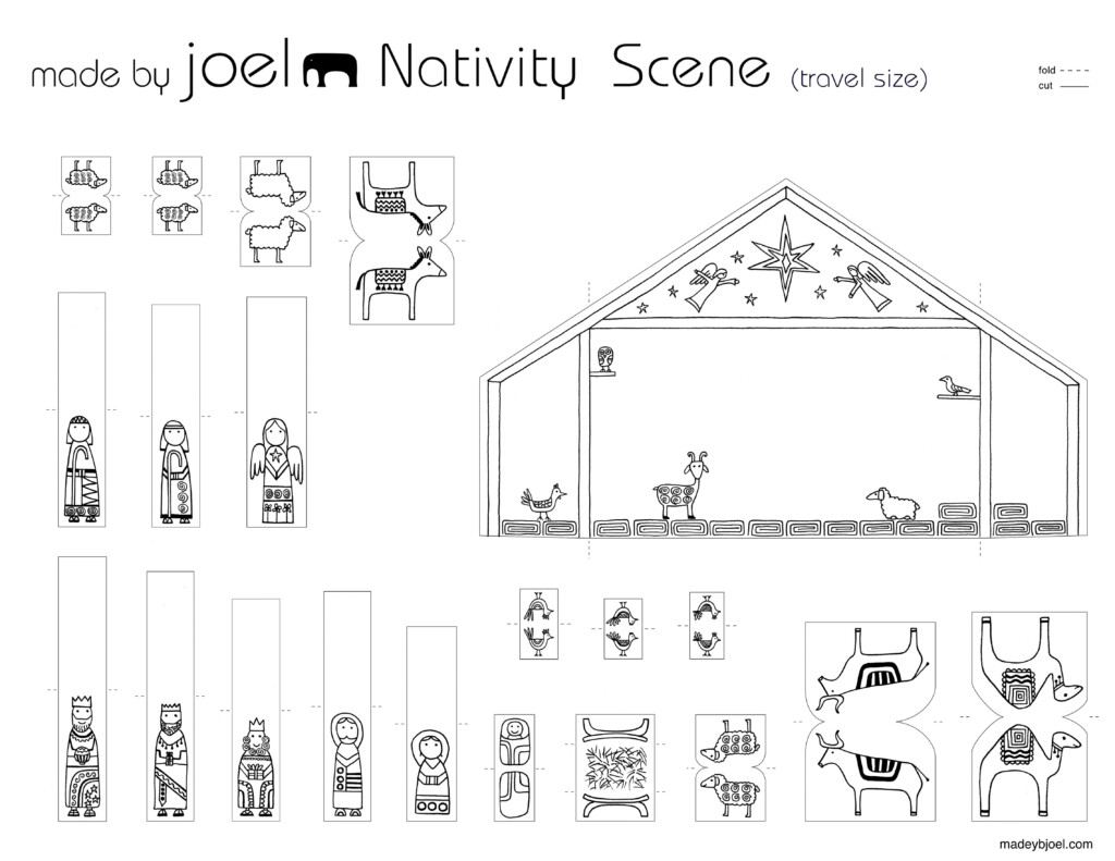 Free Printable Nativity Scene Template Printable Templates