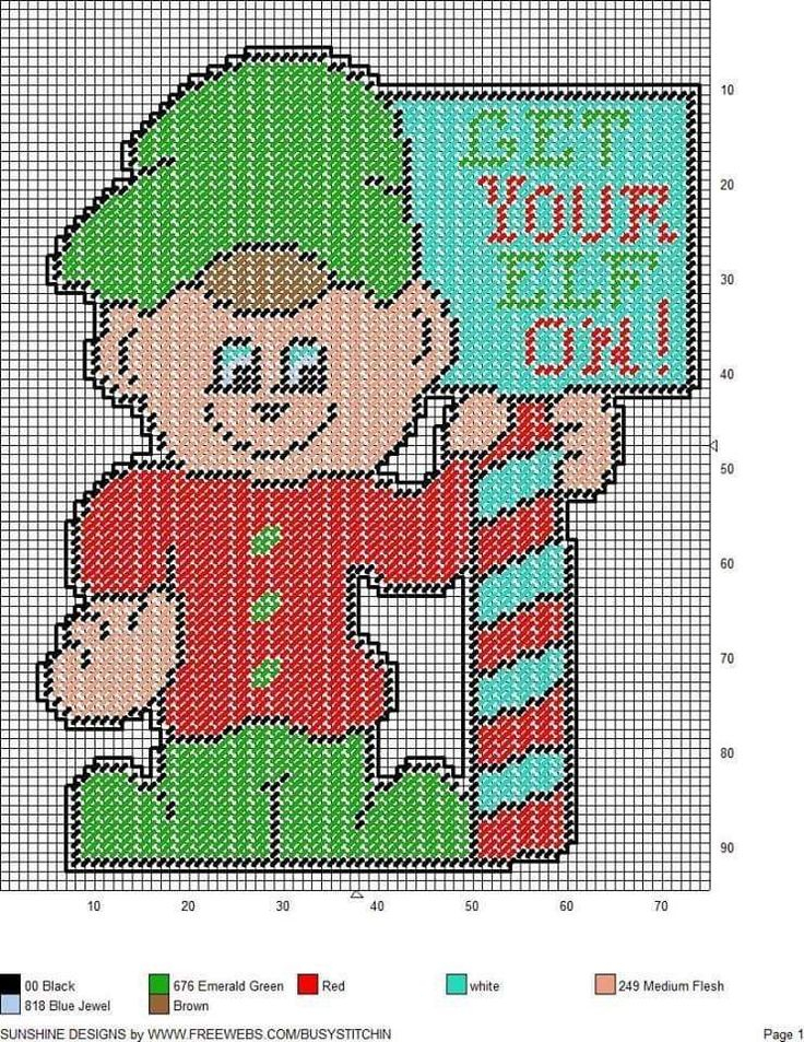 Free Printable Plastic Canvas Christmas Patterns