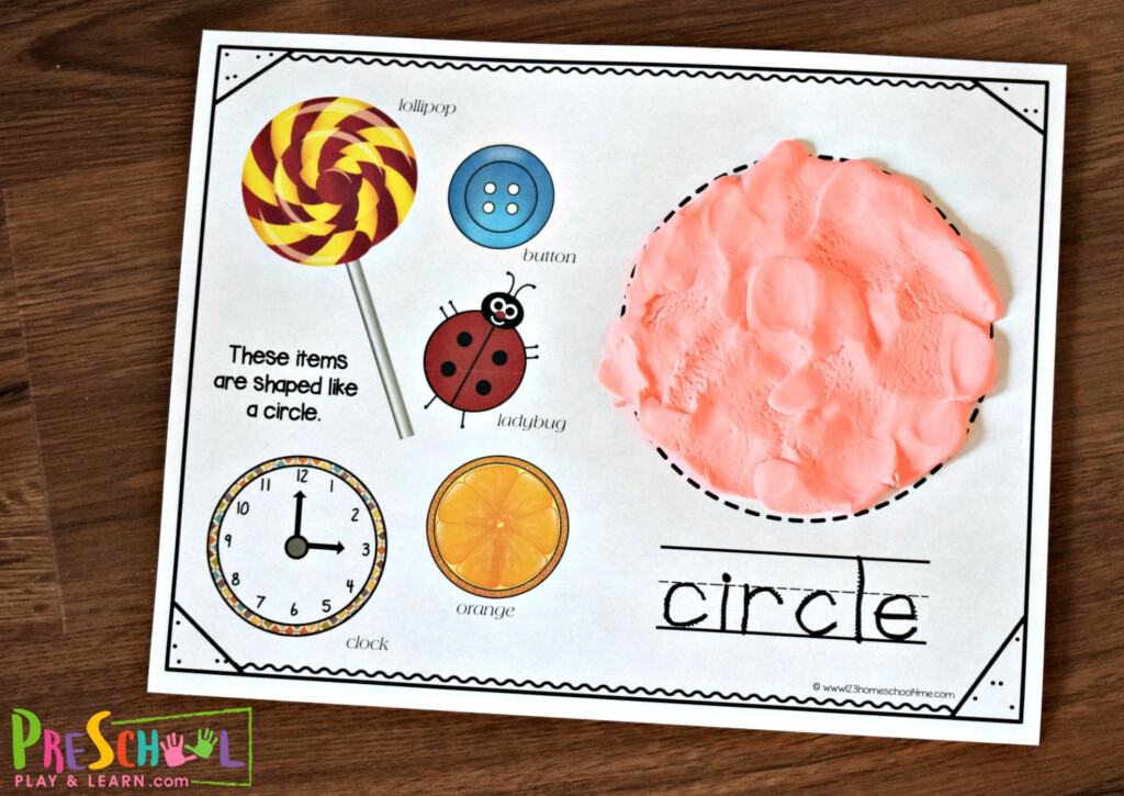Free Printable Playdough Mats Shapes