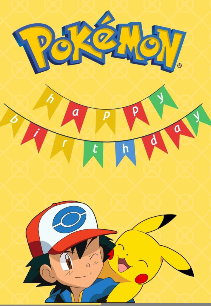 Free Printable Pokemon Birthday Cards Free Printable Card