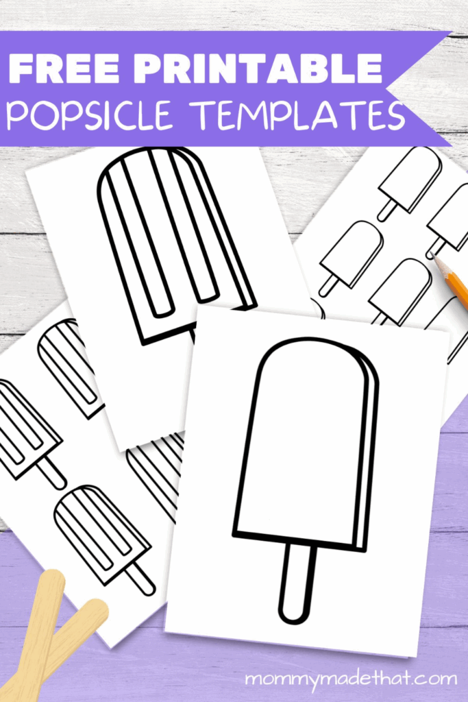 Free Printable Popsicle Templates So Many Cute Ones Popsicle Stick 