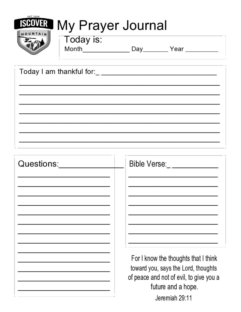 Free Printable Prayer Journal Templates PDF Word Excel 41 OFF