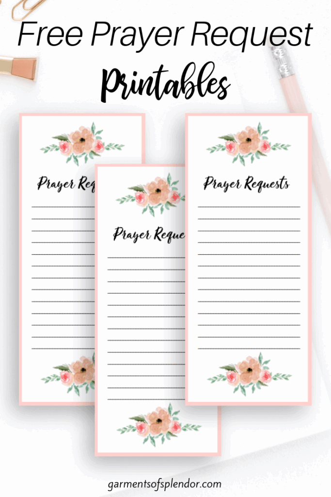Free Printable Prayer Request Cards
