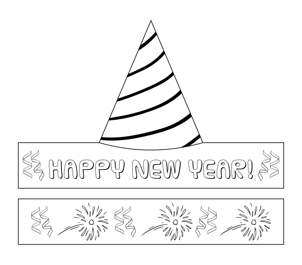 Free Printable Printable New Years Hats
