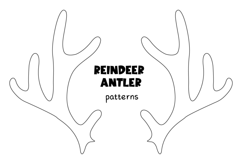 Free Printable Reindeer Antler Template Educational Printable Resources