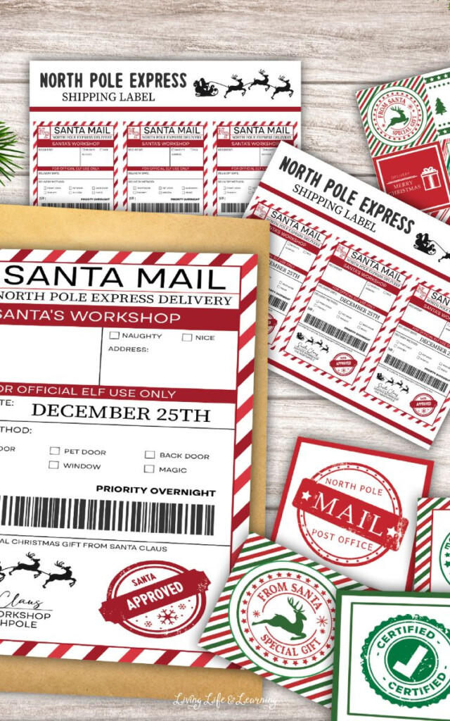 Free Printable Santa Shipping Label
