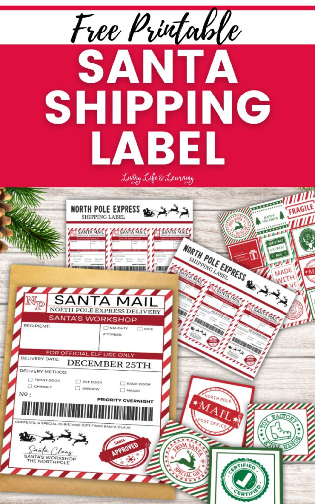 Free Printable Santa Shipping Label