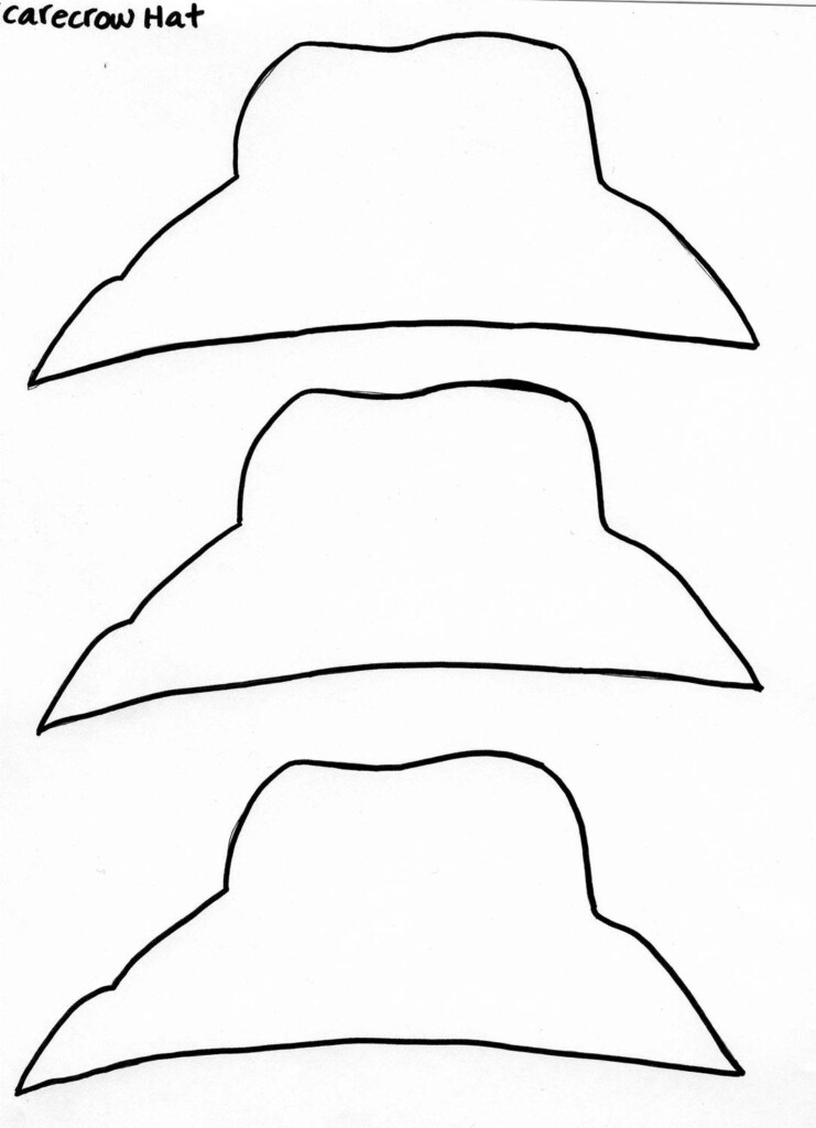 Free Printable Scarecrow Hat Template Printable Templates