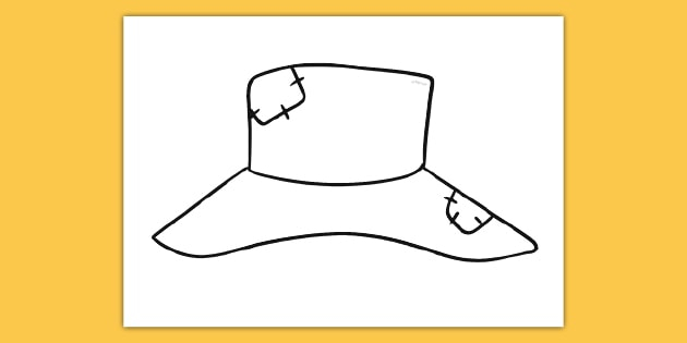 Free Printable Scarecrow Hat Template Printable Templates