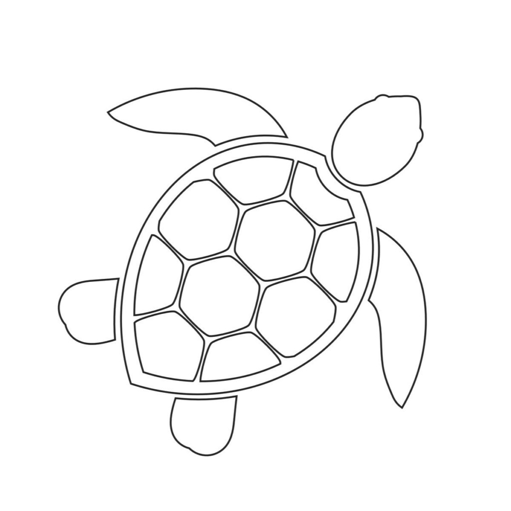Free Printable Sea Turtle Template Printable Templates