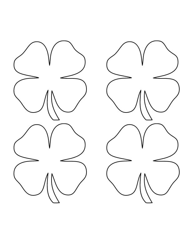 Free Printable Shamrock Templates