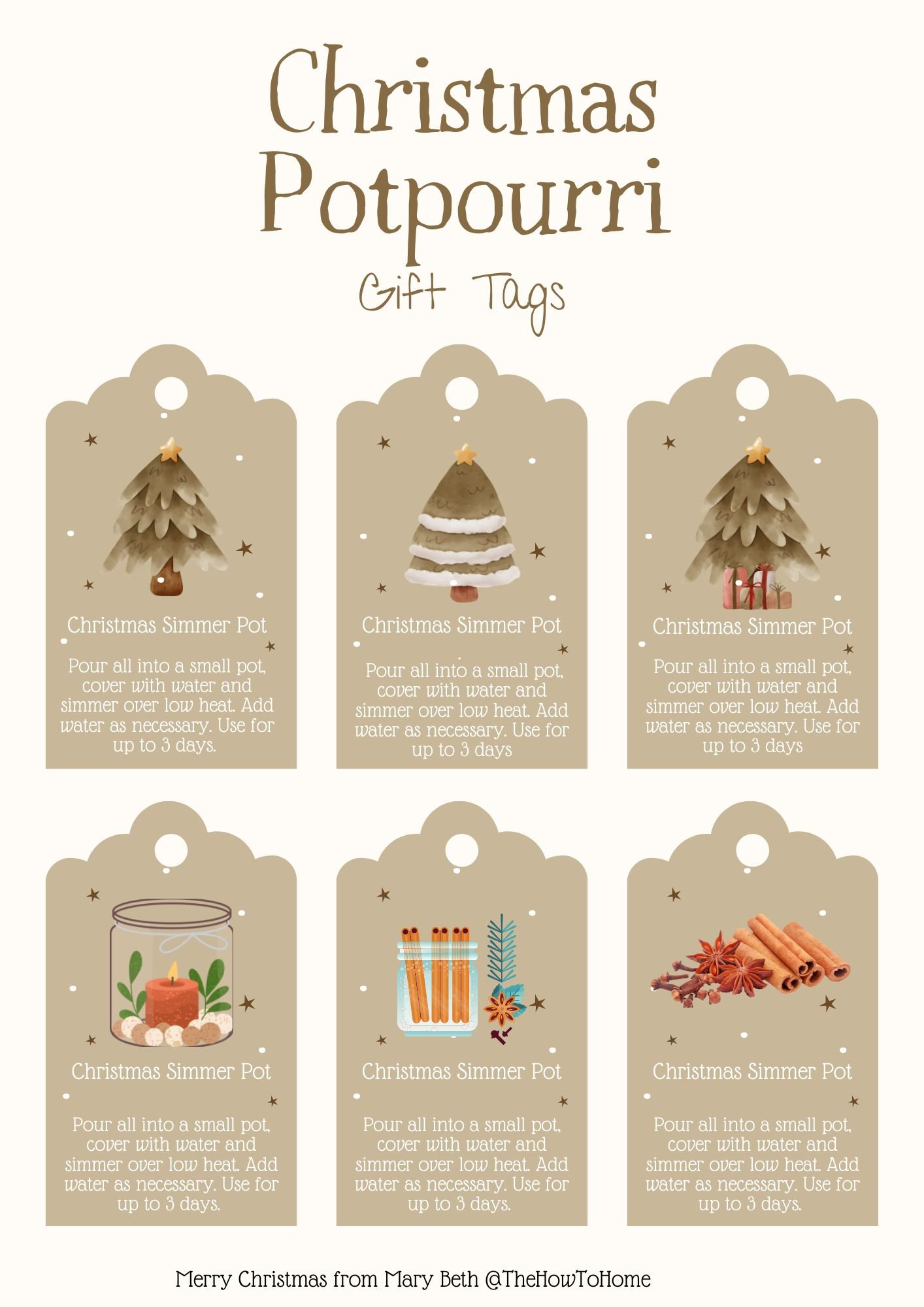 Free Printable Simmer Pot Instructions Printable Printable Templates