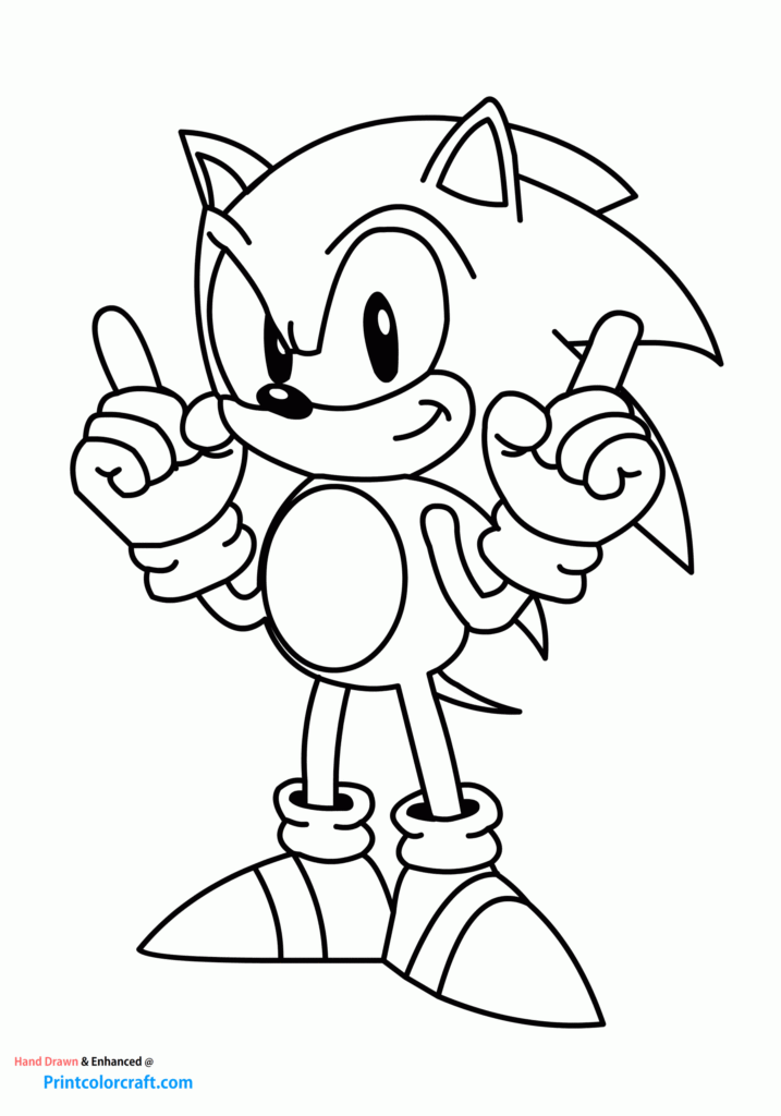 Free Printable Sonic The Hedgehog Coloring Pages